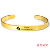 Pulsera Oro Europea y Americana transfronteriza 12 constelaciones pulsera abierta regalo de vacaciones regalo familiar grabado pulsera de acero inoxidable