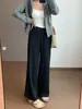 Marca L Estilo Igual Tecido Impermeável Resistente ao Desgaste Resistente a Amassados Não Deforma Facilmente Caimento Solto Cordão Cintura Elástica Calça de Moletom G100803