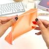 Bolsa con cremallera para cuaderno de hojas sueltas A5A6, bolsa de almacenamiento clasificadora por color de núcleo reemplazable, bolsa portátil, material PVC, bolsa para páginas interiores