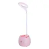 Fábrica de origem porta-canetas criativo quarto estudante luminária de leitura porta-canetas com carregamento USB luminária de mesa pequena presente LOGO