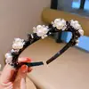 Faixa de Cabelo Trançada Dupla Camada da Moda com Ferramenta para Fixar Franja, Presilha de Cabelo para Arrumar Fios Soltos, Faixa de Cabeça para Estilo Preguiçoso para Usar Fora