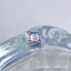 ASTMF-136 Aleación de Titanio Tamaño Grande Estrella Fugaz Ópalo Aurora Pendiente de Titanio G23 OPALO Joyería para Piercing Rosca Interna Cabeza