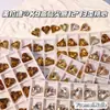 Strass de Cristal de Alta Qualidade K9, Cor Café Maillard, 12*13, Brilho Deslumbrante, Strass em Forma de Coração com Fundo Pontiagudo, Decoração para Nail Art