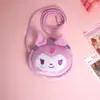 Bolsa Cruzada de Dibujos Animados Linda para Niños de Preescolar, Bolso de Hombro de Peluche Bordado Portátil, Bolsa Estilo Japonés para Niñas
