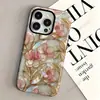 Estación Norteamericana Más Vendida Flor de Magnolia Dorada Adecuada para iPhone 17 Estuche para Teléfono con Sensación de Lujo Ligero Película 18pro Estuche Anti-caídas