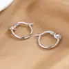 Pendientes de Aro Trenzados Mismo Estilo de Zhang Zifeng para Mujer Pendientes de Diseño Nicho Nuevos Pendientes de Aro Lisos de Gama Alta Pendientes de Moda Venta al por Mayor