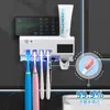 Esterilizador de Cepillos de Dientes Inteligente Esterilización UV Estante de Almacenamiento de Cepillos de Dientes para Baño sin Taladro Jili Redes Sociales Soporte para Cepillos de Dientes
