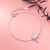 Nalan Prata S925 Estilo Coreano Pulseira Fresca de Concha de Borboleta Doce Mori Simples Feminina S4255