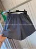 Shorts Casuais de Alta Qualidade para Mulheres Verão 2025 Novo Solto Cintura Alta Efeito Emagrecedor Calças Evasê Calças de Perna Larga com Caimento Moderno
