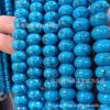 3~12mm línea negra turquesa azul cuentas ábaco alambre de hierro espaciador suelto espaciador joyería DIY cuentas sueltas productos semiacabados mayoreo