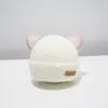 Gorro para Niños Estilo Coreano Niño y Niña Sombrero de Felpa Otoño e Invierno Caliente para Bebé Protección para los Oídos Gorro de Lana Tejido Lindo
