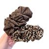 Presilha de Cabelo Banana Estilo Francês Retrô Estampa de Leopardo para Mulheres, Novo Estilo de Início de Outono, Adequada para Cabelo Fino, Presilha de Garra para Parte de Trás da Cabeça, Grampo Atmosférico para Meio Preso