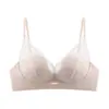 Nuevo Sujetador de Malla de Encaje Bordado Francés Fruncido Inalámbrico Q45 Transmisión en Vivo Dropshipping Sujetador para Adolescente Transfronterizo