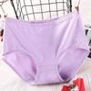 3622 Meia-idade da mãe cueca cueca vermelha saco de cor sólida respirável meados de cintura plus size mulheres