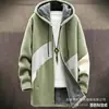 Cardigan com zíper e capuz de algodão para homem, padrão irregular transfronteiriço, estampa colorida, modelagem solta, venha para a foto, DIY