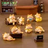 Micro Paisaje Creativo Lindo Gatito Gordito Figura Caja Ciega Decoración Casa de Muñecas Accesorios Coche Escritorio Adornos Pequeños