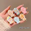 Presilhas de cabelo coloridas estilo coreano, presilhas para franja estilo francês de outono e inverno, acessórios de cabelo versáteis e estilosos, ornamentos de cabelo elegantes