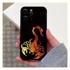 Adecuado para iPhone 15, carcasa de teléfono con diseño de escorpión oscuro y aguijón de comercio exterior.