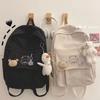 Mochila Escolar para Niñas, Bolso de Lona Estilo Ins College, Mochila Coreana Ulzzang Estilo Chica Suave, Gran Capacidad