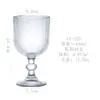 Taza de Agua con Rayas Verticales Ins Taza de Helado Taza con Asa de Vidrio de Fondo Grueso Recto Taza de Agua de Vidrio Japonesa Taza para Café Cold Brew Latte