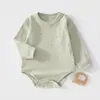 Body de Bebê Estilo Outono Algodão Puro Classe A Botões de Ombro Manga Longa Macacão Roupa de Engatinhar Classe A Roupas para Recém-Nascidos Roupa Infantil Anyang