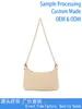 Bolsa Pequena Feminina de Palha Trançada com Corrente de Ombro Único Essencial de Verão para Praia Casual Bolsa Feminina de Alta Qualidade Bolsa de Ombro Único para o Braço