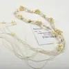 Cinturón Estilo Bohemio para Mujer con Cuentas de Madera, Cuerda de Cera Natural Tejida a Mano Estilo Vacaciones, Cinturón y Cuerda de Cintura Estilo Étnico para Mujer