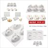 Páscoa 6 par Grande Médio Pequeno coelho mousse silicone forma de bolo treme Rede social diy forma de assar