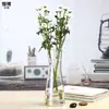 Jarrón de cristal minimalista estilo nórdico hecho a medida con un toque de alta gama para sala de estar y mesa de comedor, decoración para arreglos florales hidropónicos