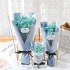 Ramo Mini de Flores Secas Gipsófila Hierba Cristal Flor de Jabón Nomeolvides Ramo Caja de Regalo con Recuerdos de Boda
