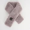 Bufanda de moda de imitación de pelo de conejo transfronteriza, calentamiento cálido de invierno USB, bufanda de Navidad, protección del cuello, carga del cuello