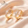 Xuping Brazaletes Rusos Transfronterizos para Oreja, Aros Color Oro de 18K con Incrustaciones de Diamantes, Joyería de Lujo Ligero de Alta Gama al por Mayor para Mujeres