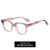 97727 Gafas de moda de comercio exterior europeo y americano con degradado de color, montura fina, montura TR90, antiluz azul