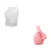 Molde de Silicona Huevo de Pascua Encaje Coloreado Conejo Peter Rabbit Retro Vela de Aromaterapia Yeso Fondant Adornos Molde