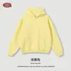 Ropa para Hombre 2025 Invierno Marca Americana de Moda Sudadera con Capucha de Color Sólido Forrada de Polar Sudadera Holgada Pantalones Cortos Conjunto Deportivo para Hombre