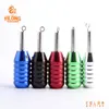 Mori Equipamiento para Tatuajes al por Mayor Máquina de Tatuaje Profesional Mango de Tatuaje Aguja Integrada Mango de Aluminio de Cinco Anillos Plateado 25mm