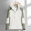 Jaqueta Leve Logo Personalizado Primavera e Outono À Prova de Vento e Impermeável Moda com Capuz Masculina e Feminina Jaqueta para Compra em Grupo Impressão de Jaquetas