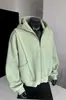Sudadera Cardigan Nueva para Hombre y Mujer Primavera y Otoño 2026, Corte Holgado Casual, Resistente y de Peso Pesado, Chaqueta de Manga Larga con Patchwork de Moda Estilo Americano