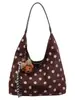 2026 Bolso de Tote Nuevo Estilo Coreano de Lunares, Gran Capacidad, Moda Vintage, Casual, Elegante Bolso de Hombro para el Trabajo