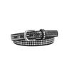 Cinturón decorativo de metal estilo punk europeo y americano para hombre, con hebilla de aleación y remaches, informal, combinable con todo.
