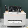 Caja de Pañuelos de Lujo Ligero, Caja de Pañuelos de Gama Alta para Sala de Estar, Almacenamiento Multifuncional para Control Remoto para Mesa de Café, Decoración Creativa para Escritorio del Hogar