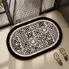 Gabinete de baño estilo americano, felpudo absorbente de puerta de tierra de diatomeas, tapete de piso antideslizante de secado rápido, tapete para entrada de inodoro, alfombra