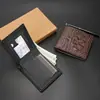 Nueva Cartera para Hombre Cartera Corta para Hombre Patrón de Cocodrilo Delgada Moda Portatarjetas Múltiples Fabricante Bolso de Comercio Exterior Transfronterizo