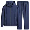 Traje Deportivo Juvenil de Algodón Puro para Hombre de Primavera y Otoño Talla Grande Versátil Casual para Jóvenes Traje de Tres Piezas