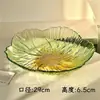 Prato de Frutas de Vidro, Luxo Leve, High-End, para Uso Doméstico, Mesa de Centro da Sala de Estar, Sensação de Alta Classe, Cesta Exquisita de Cristal para Exibir Doces e Lanches