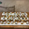 Cuentas Dzi de Cobre Puro Incrustadas con Diamantes de una Sola Línea, Accesorios para Pulseras DIY, Cuentas Creativas para Ensartar, Colgantes para Cuerda, Accesorios Creativos
