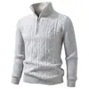 Nuevo Top Casual de Punto para Hombre Otoño/Invierno 2026 con Marca de Moda Trendy de Amazon Jacquard Cuello Alto