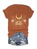 Amazon Europeia e Americana Verão Borboleta Borboleta Lua Padrão Impressão Pescoço Redondo manga curta Moda Casual Comércio Exterior Explosões T-shirt