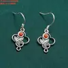 Aretes de plata de ley flores pequeñas mariposa pájaro aretes vintage ganchos viejos para orejas pasadores para orejas aretes joyería al por mayor