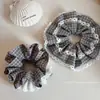 Scrunchie de Renda Estilo Coreano, Elástico de Cabelo Extra Grande para Mulheres, Corda de Cabelo de Rabo de Cavalo de Alta Qualidade, Elástico de Cabelo de Alta Elasticidade